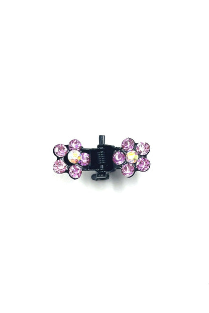 Mini Flower Hair Jaws with Crystal Petals Hair Jaws Soho Style