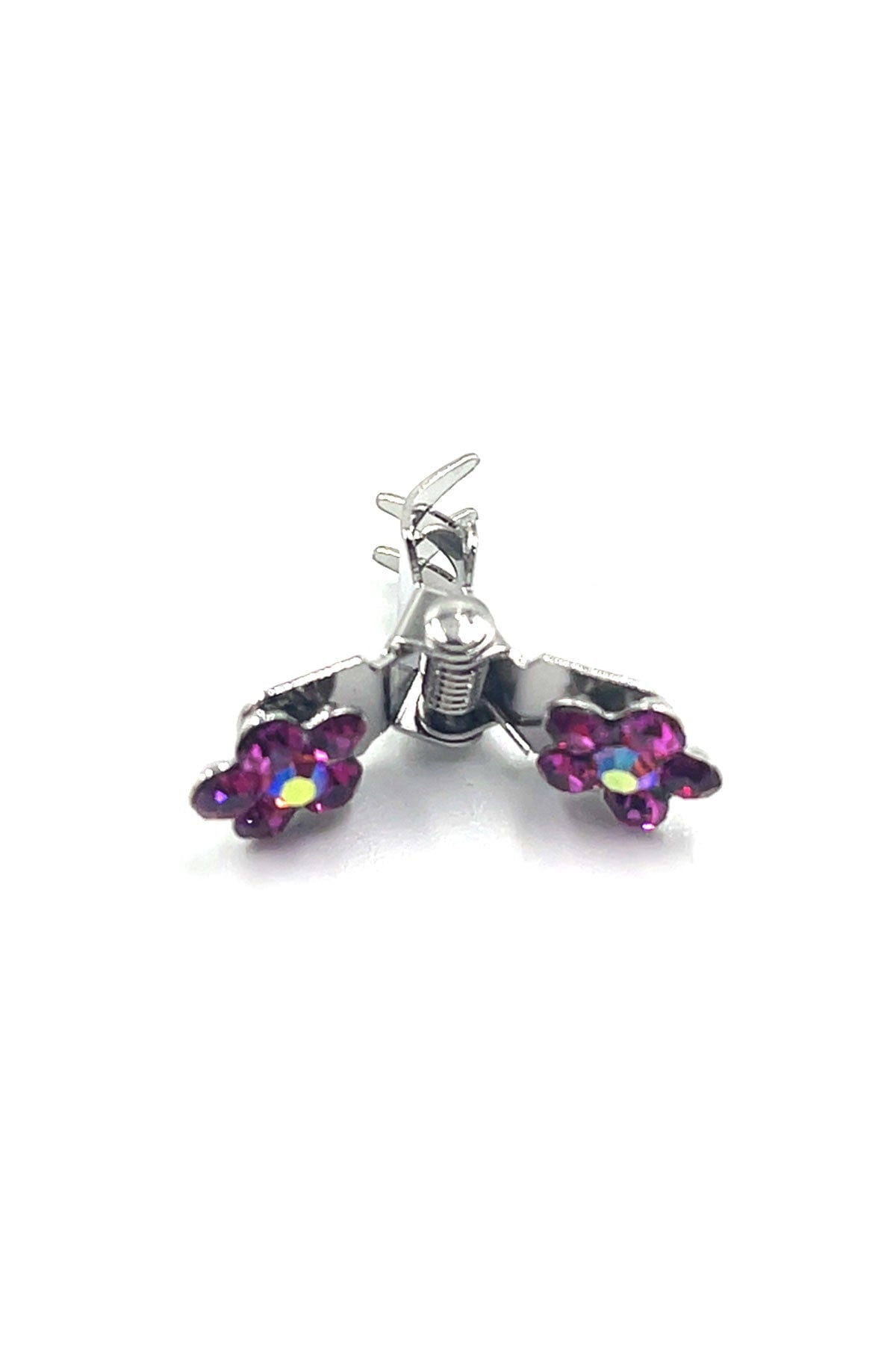 Mini Flower Hair Jaws with Crystal Petals Hair Jaws Soho Style