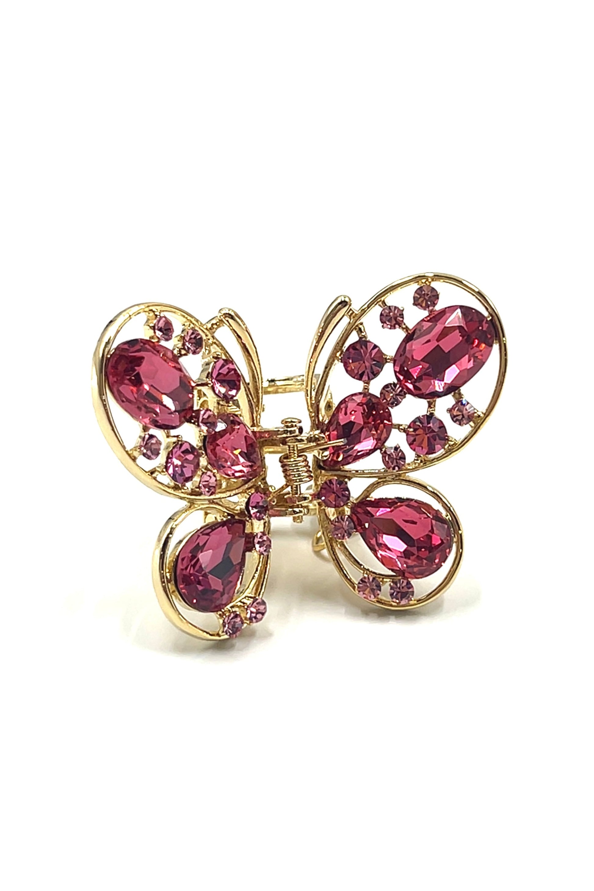 Elegant Gold & Crystal Butterfly Hair Jaw Hair Jaws Soho Style
