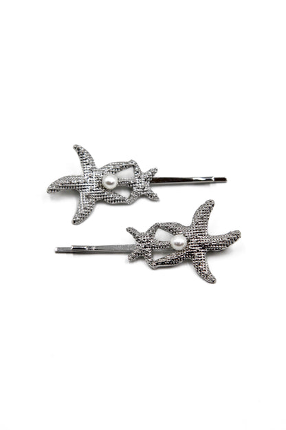 Twin Starfish Bobby Pin