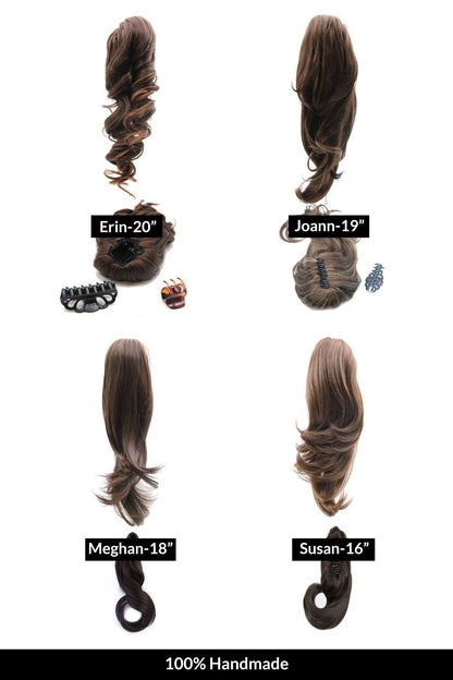 Erin - Futura Long & Wavy Jaw Clip-In Ponytail Extension Hair Extension Soho Style