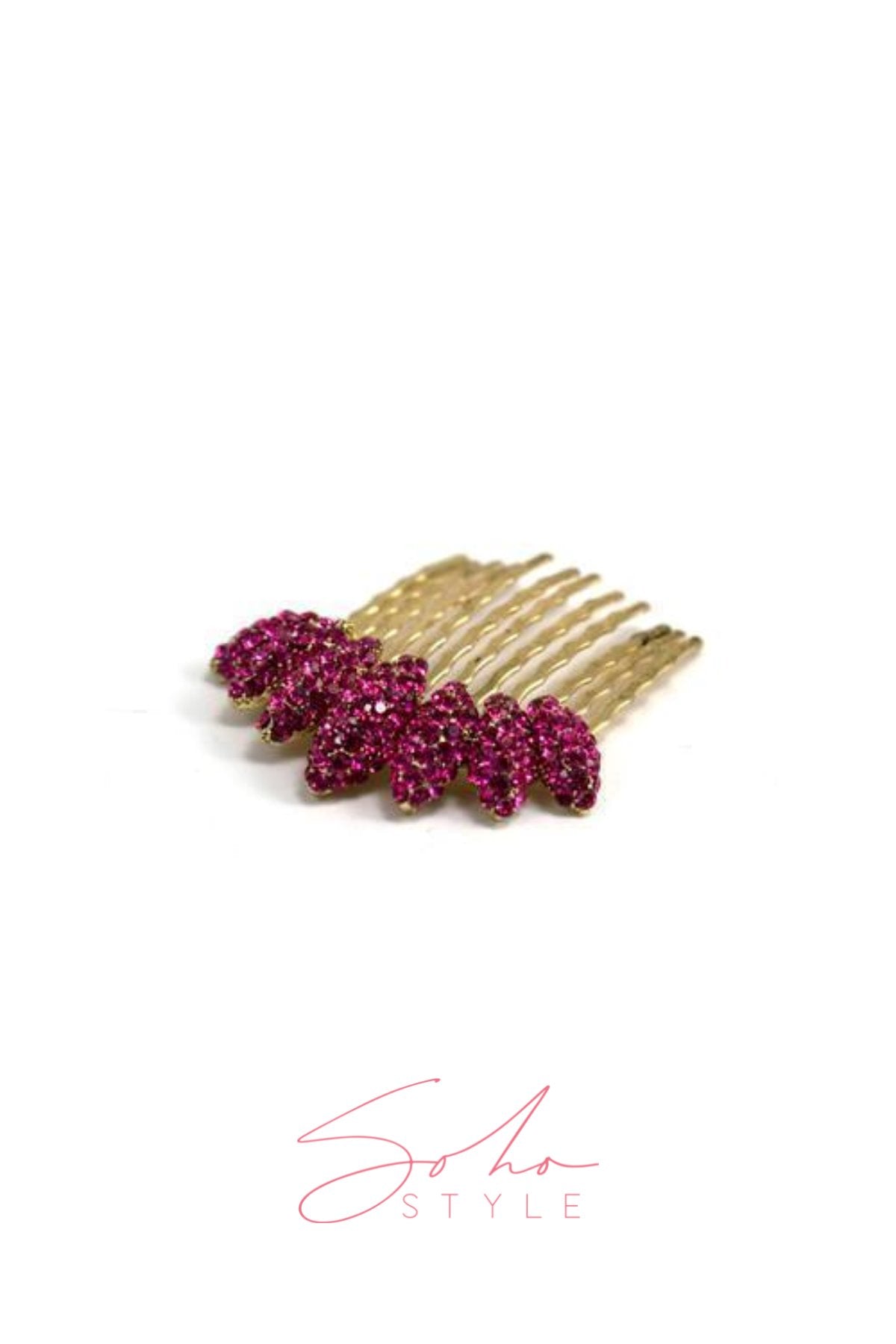 Almond Cluster Crystal Comb (Per Piece) Hair Comb Sale