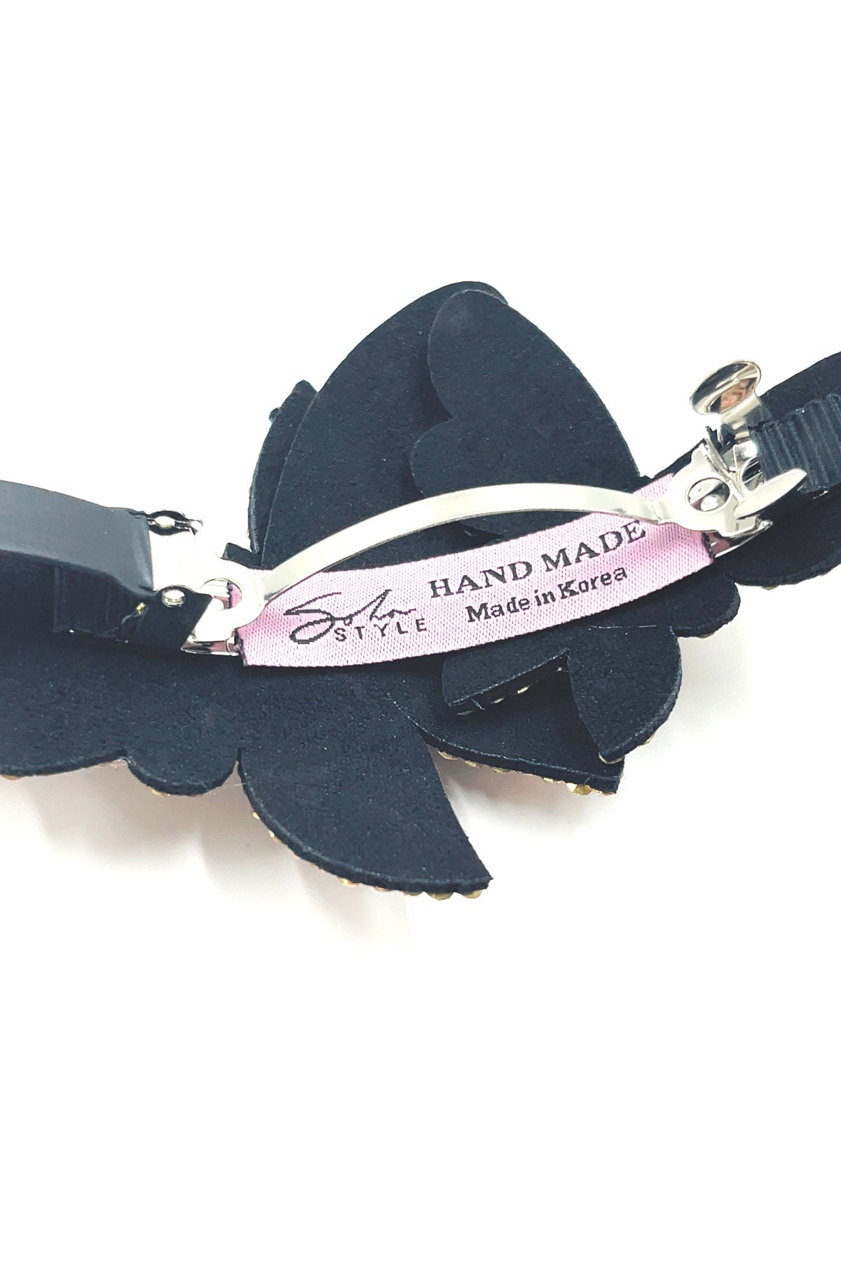Overlap butterfly crystal barrette Soho Style