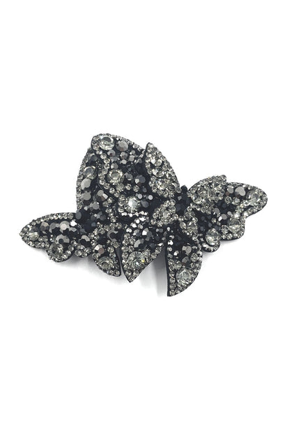 Overlap butterfly crystal barrette Soho Style