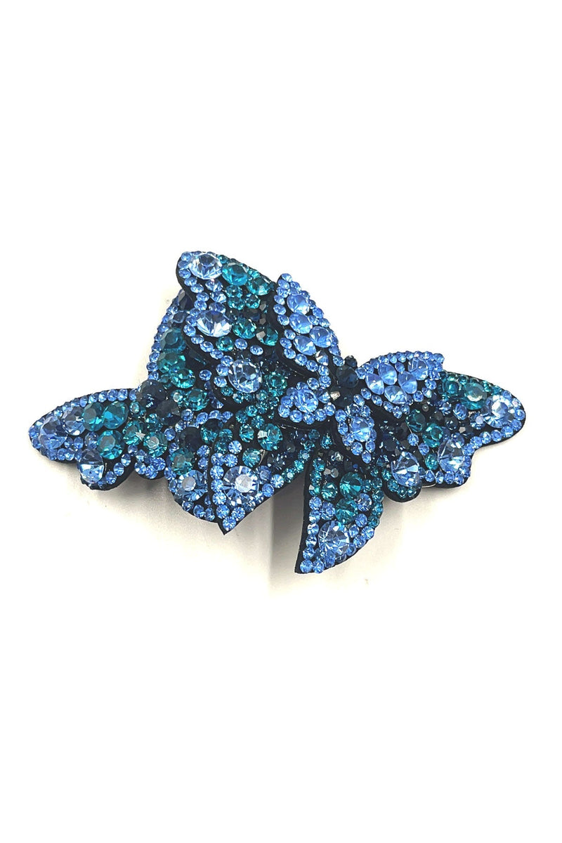 Overlap butterfly crystal barrette Soho Style