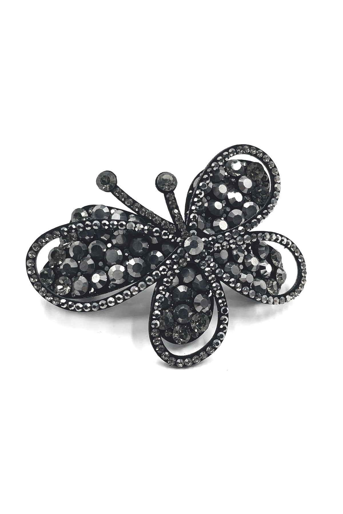 Big butterfly eye crystal barrette Soho Style
