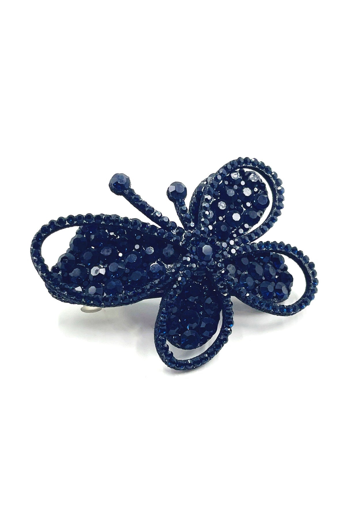 Big butterfly eye crystal barrette Soho Style