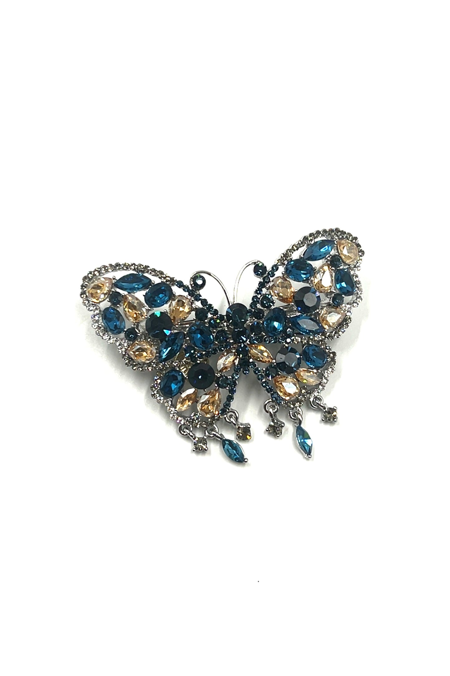 Dangling Crystal Butterfly Barrette Barrette Soho Style