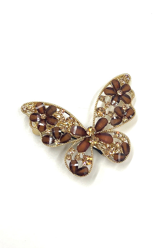 Amber Maple Butterfly Barrette Barrette Soho Style