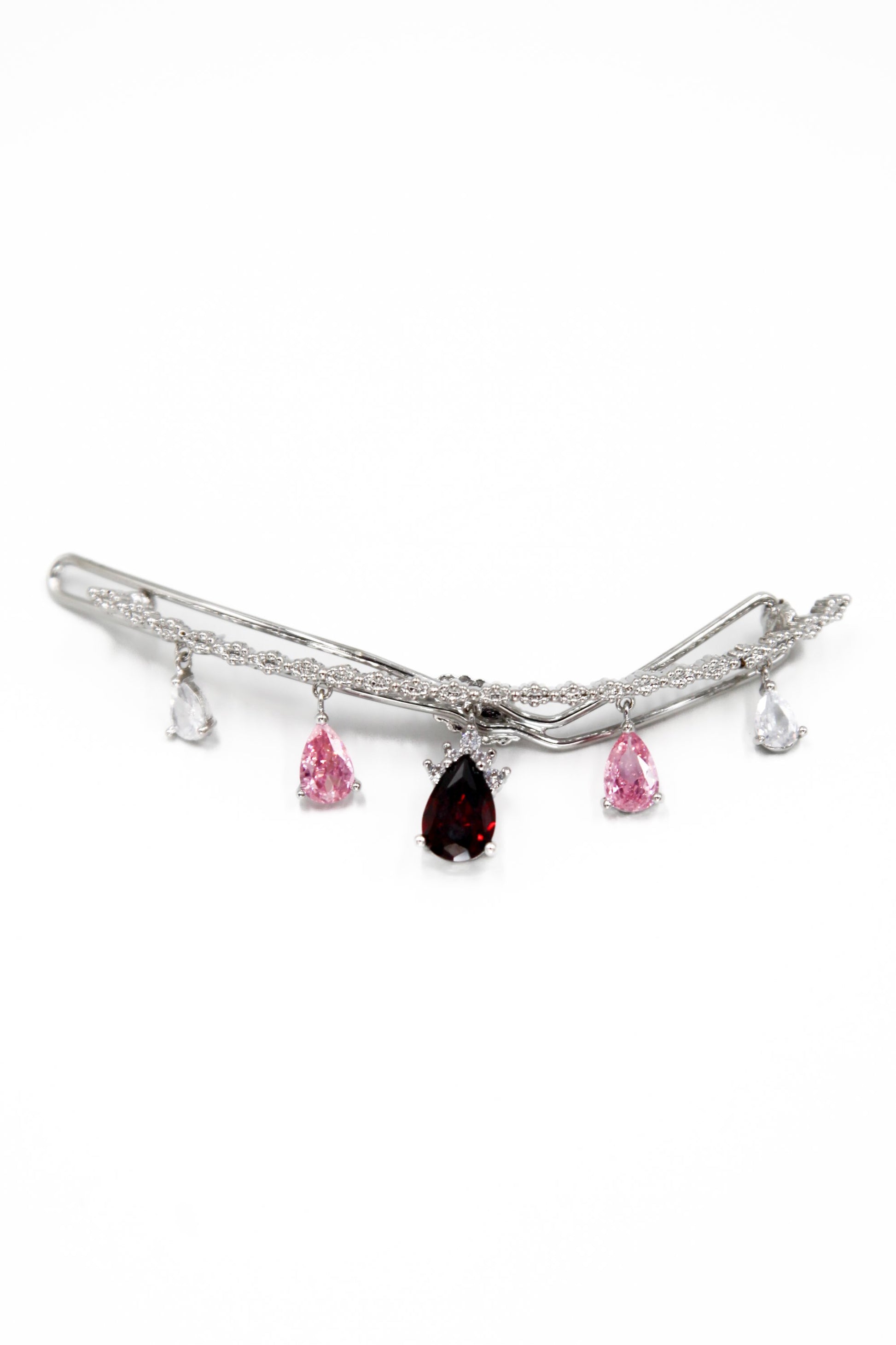 Teardrop Crystal Barrette Barrette Soho Style