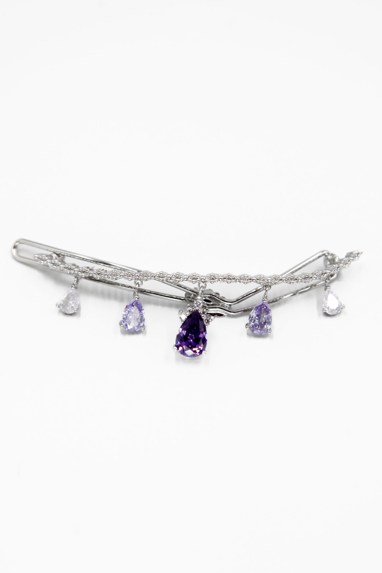Teardrop Crystal Barrette Barrette Soho Style