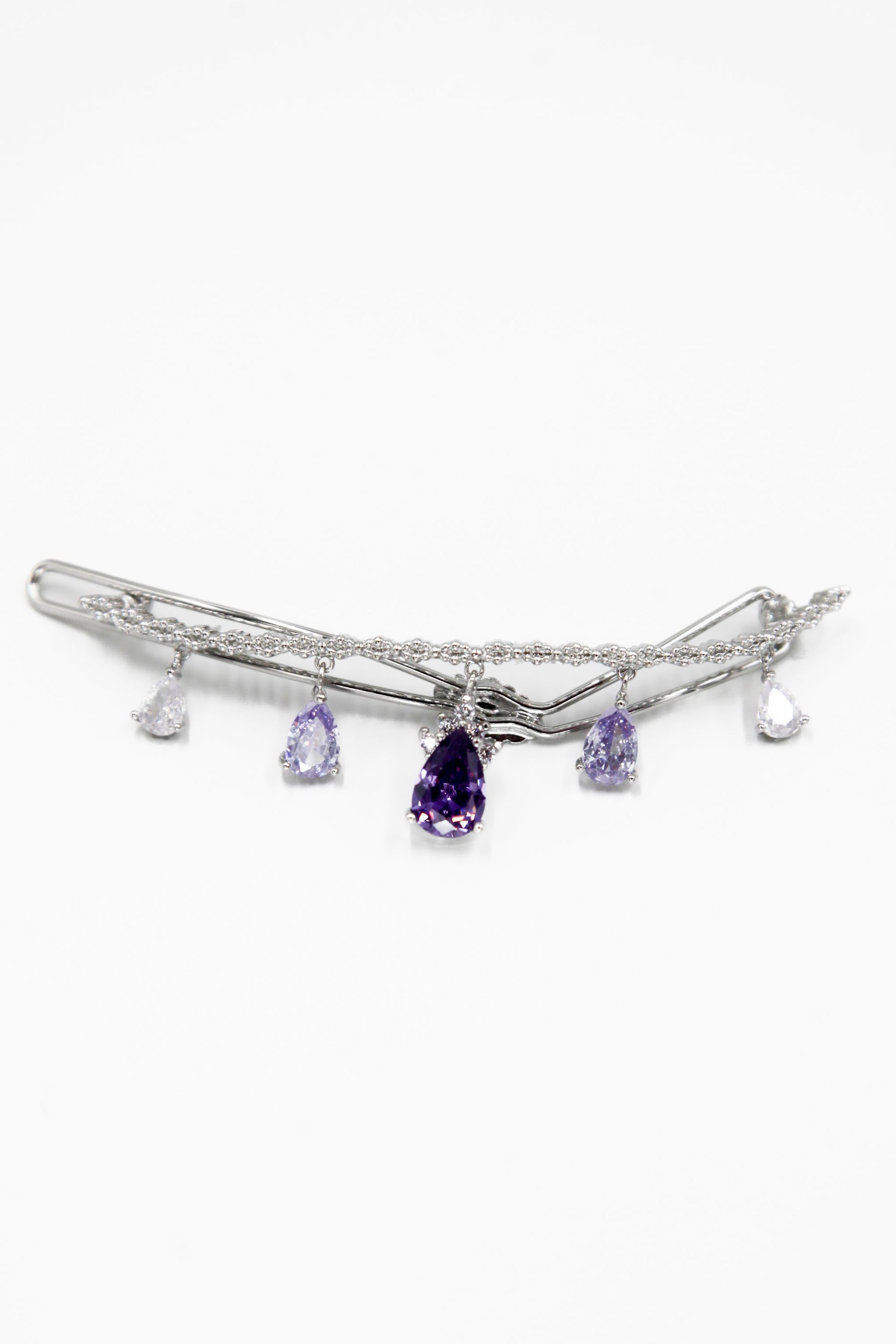 Teardrop Crystal Barrette Barrette Soho Style