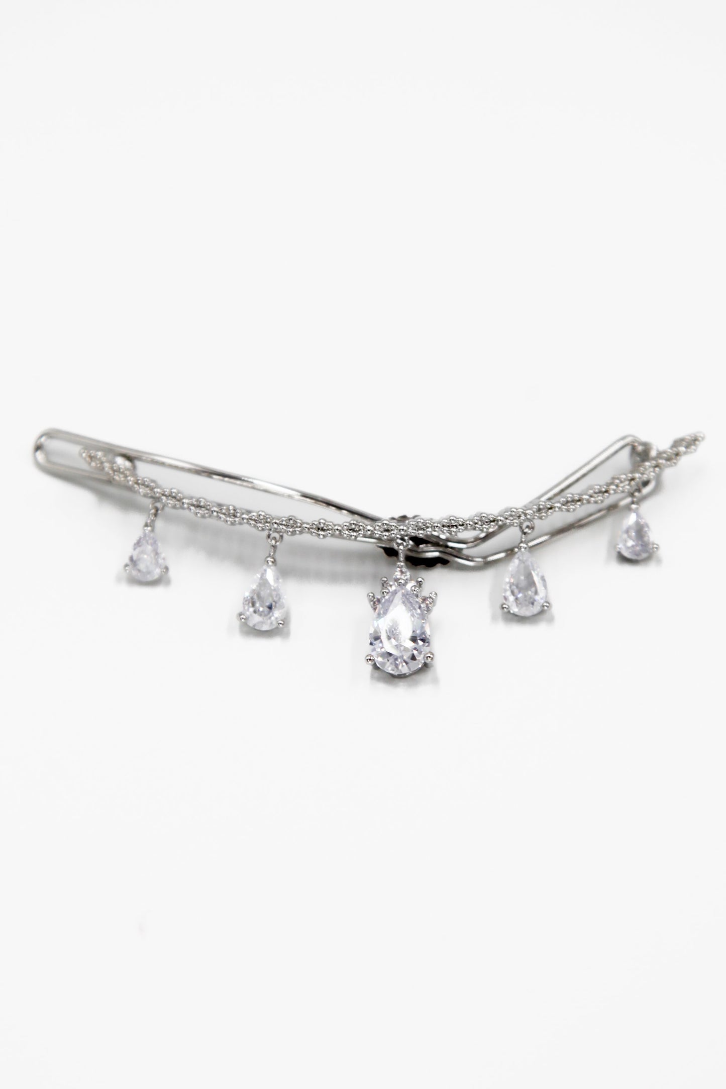 Teardrop Crystal Barrette Barrette Soho Style