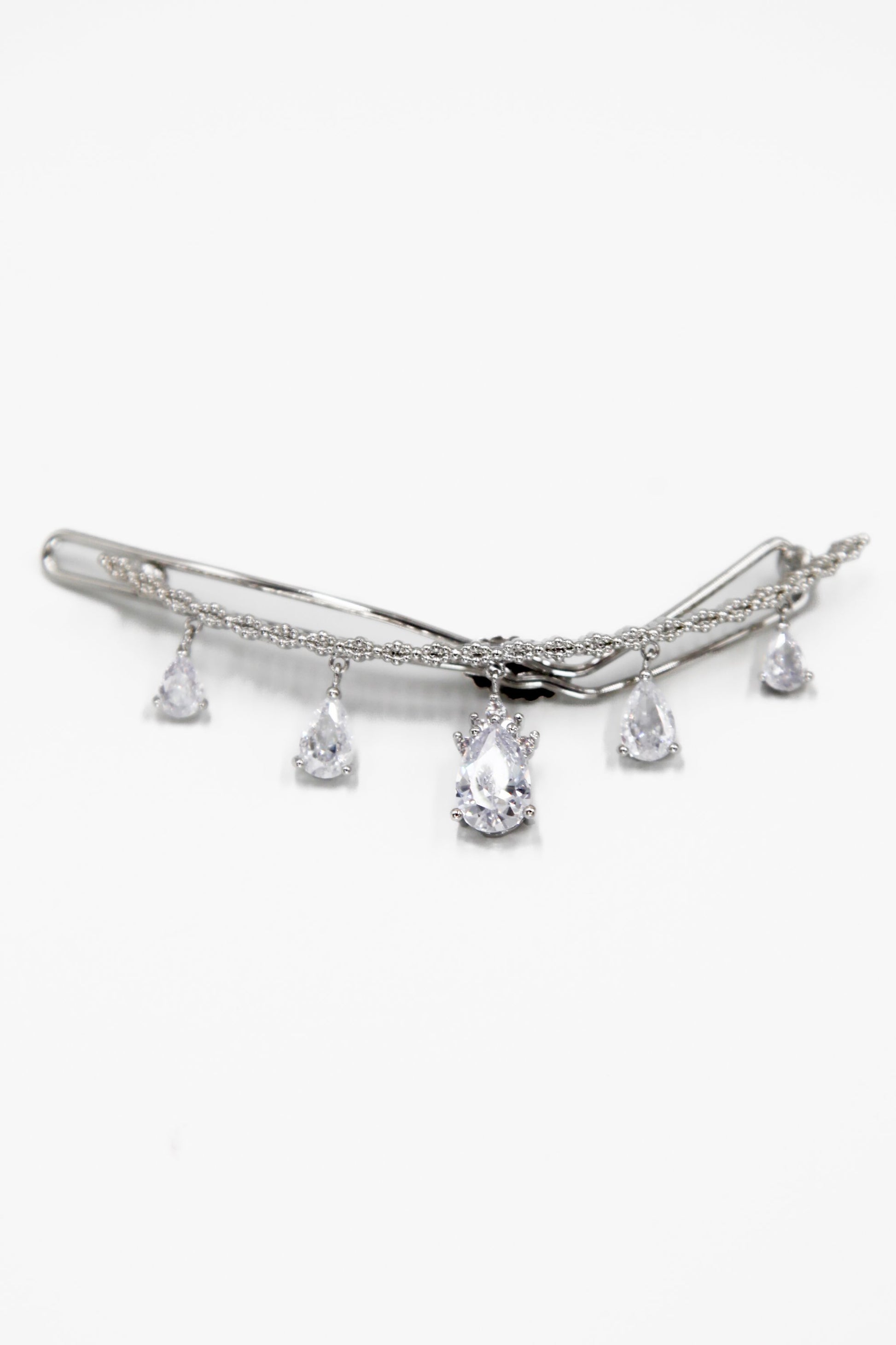 Teardrop Crystal Barrette Barrette Soho Style