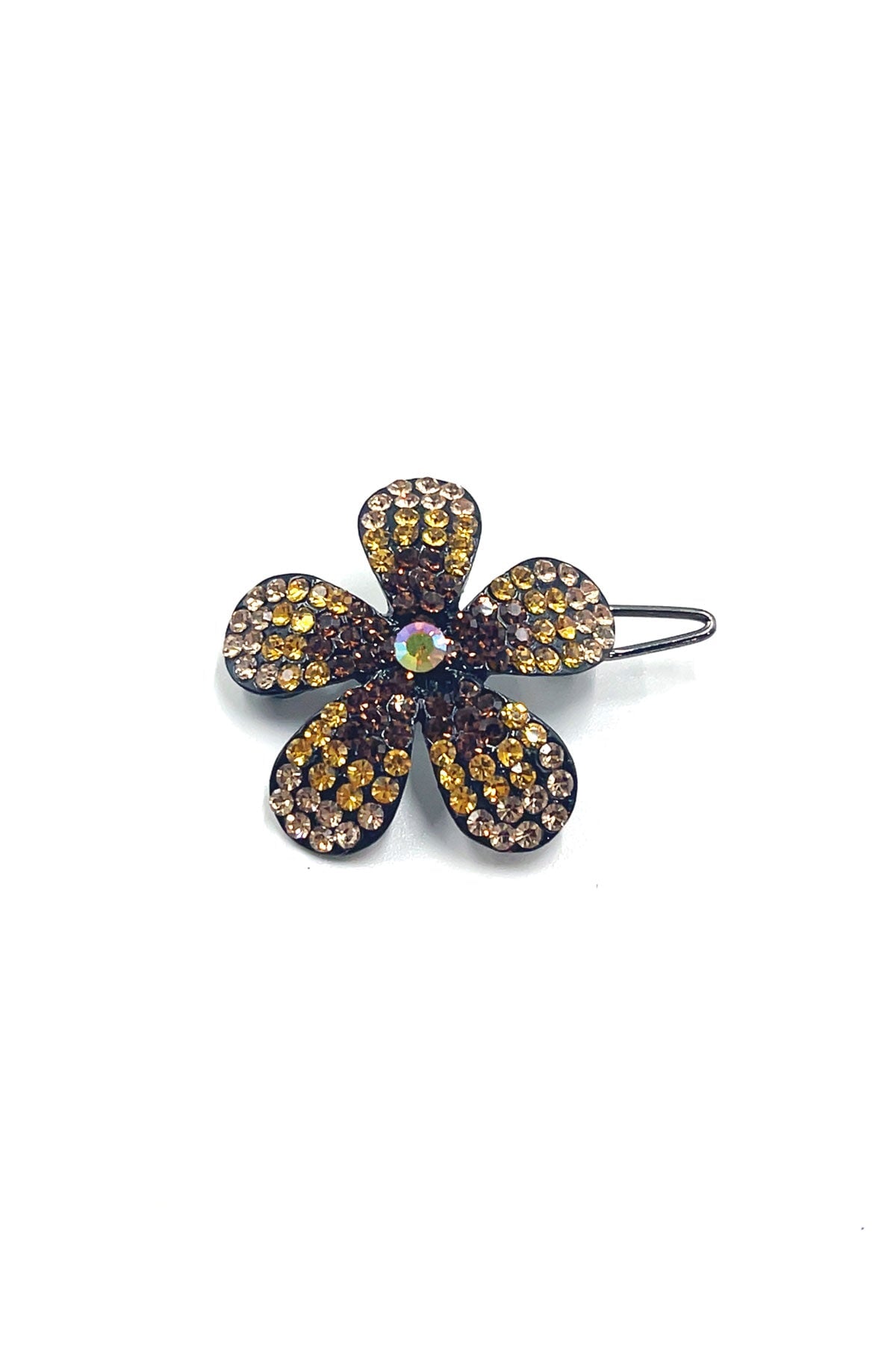 Ombre Crystal Flower Barrette Barrette Soho Style