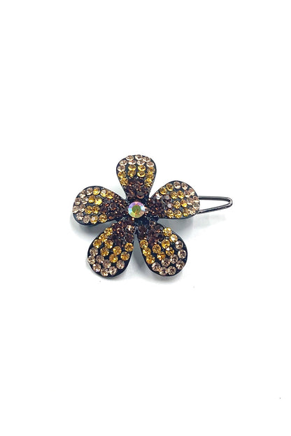 Ombre Crystal Flower Barrette Barrette Soho Style