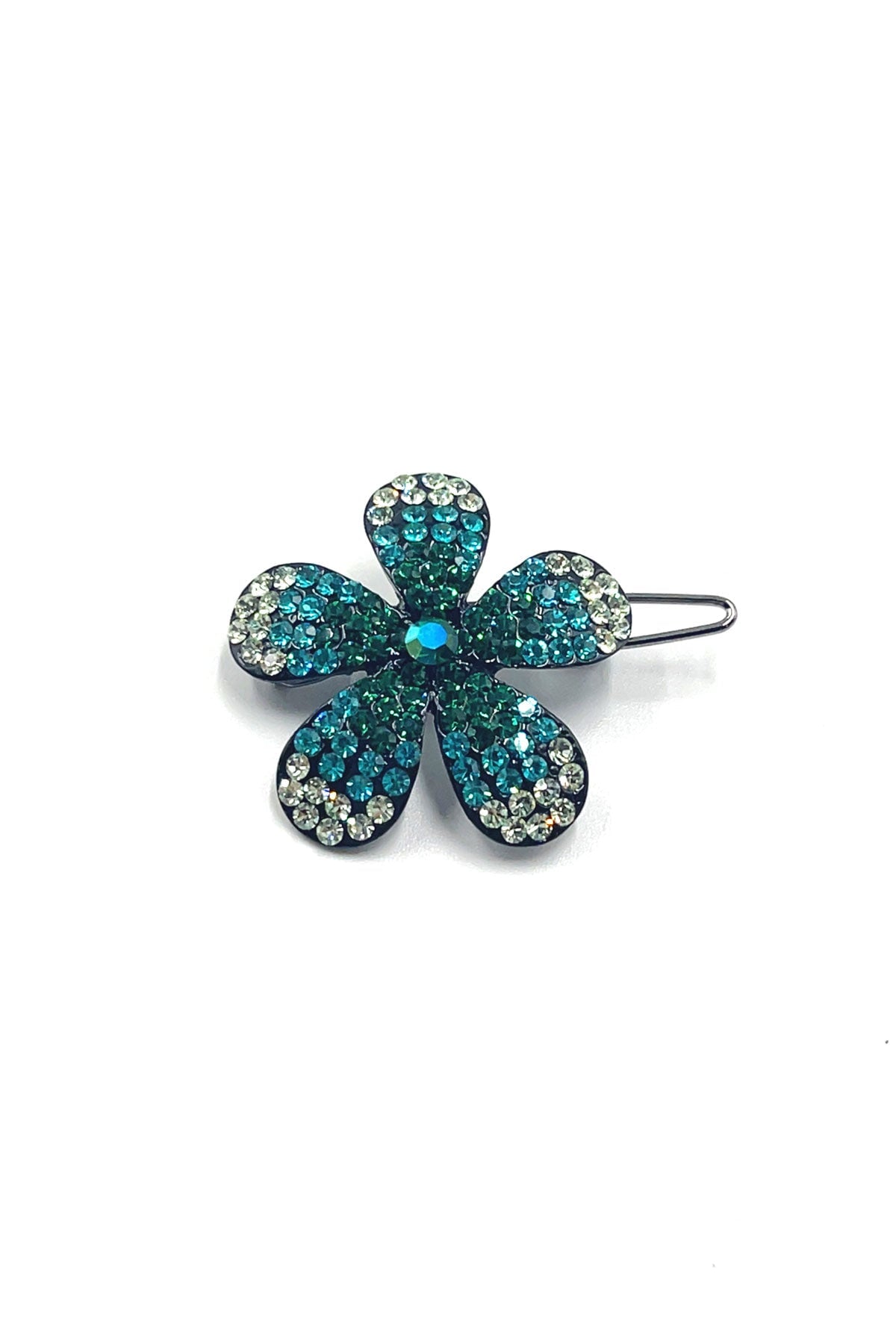 Ombre Crystal Flower Barrette Barrette Soho Style