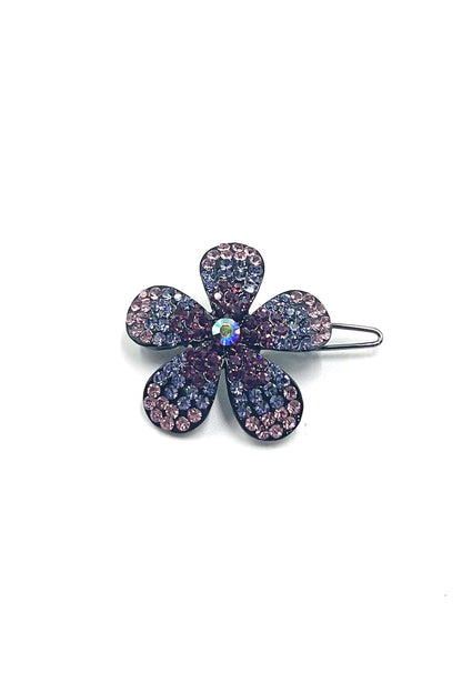 Ombre Crystal Flower Barrette Barrette Soho Style