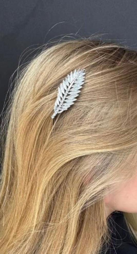 Metal leaf hair barrette Barrette Soho Style
