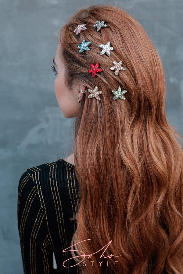 SUMMER STARFISH MAGNETIC BARRETTE SET Sets Soho Style