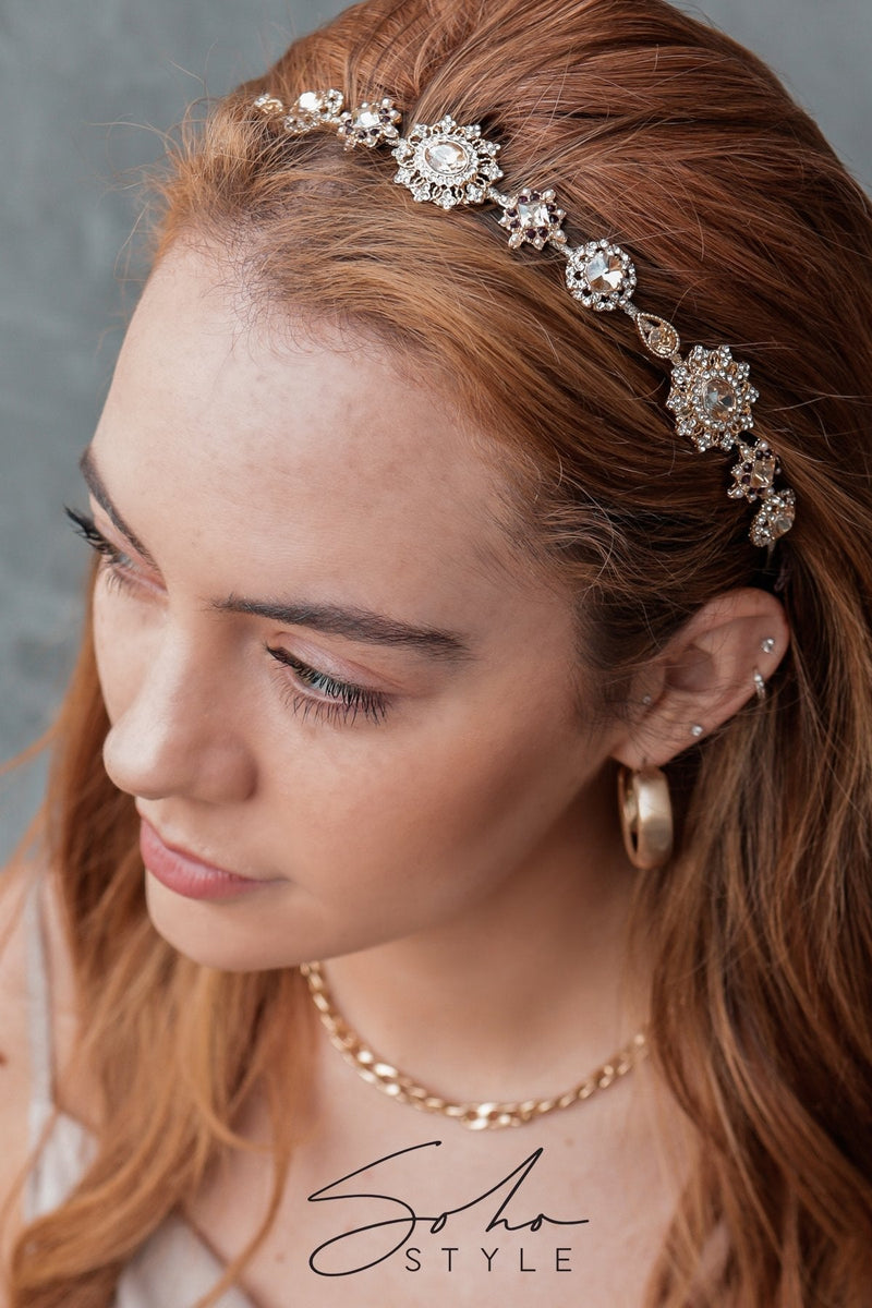 Crystal Royal Palace Headband Headband Soho Style