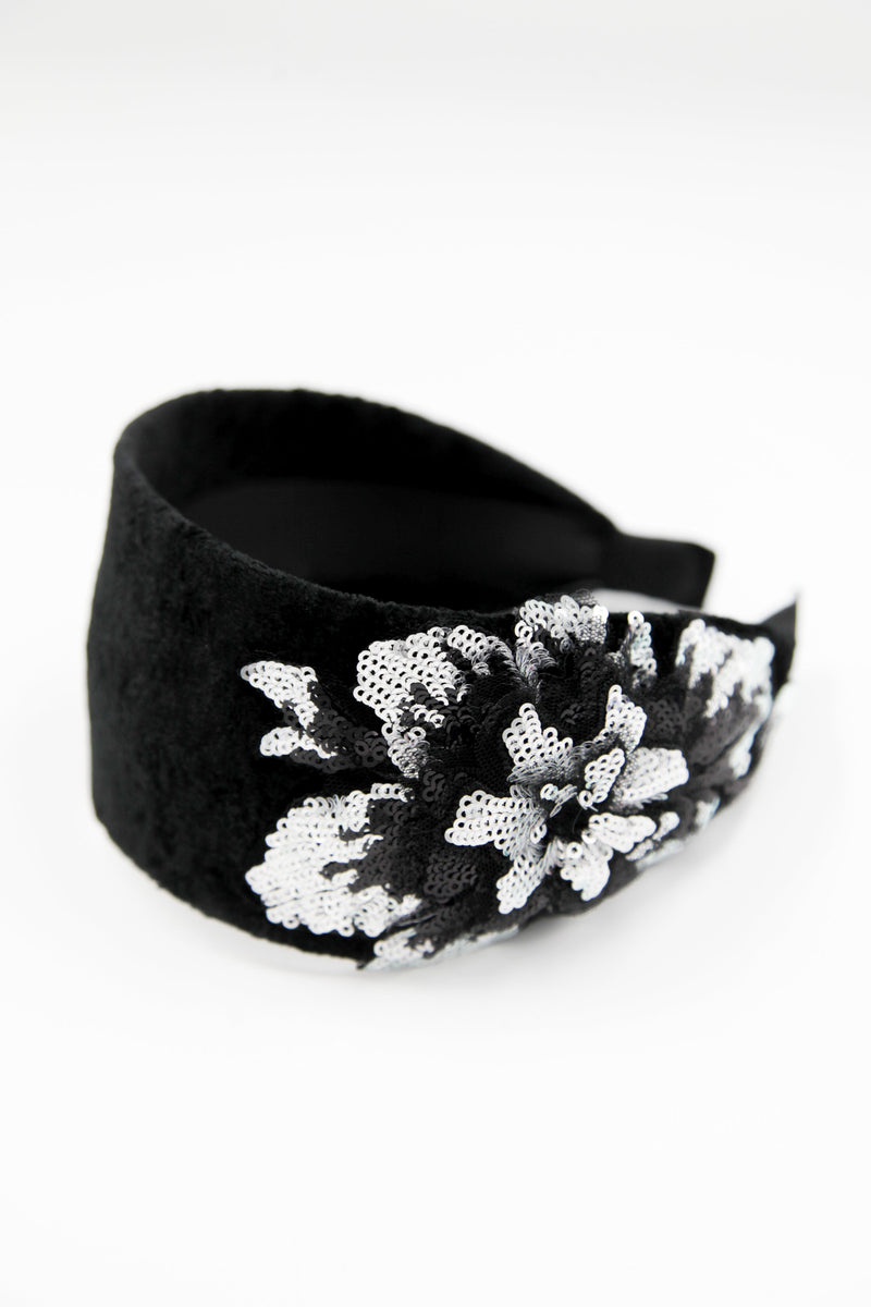 Sequin Flower Headband Headband Soho Style