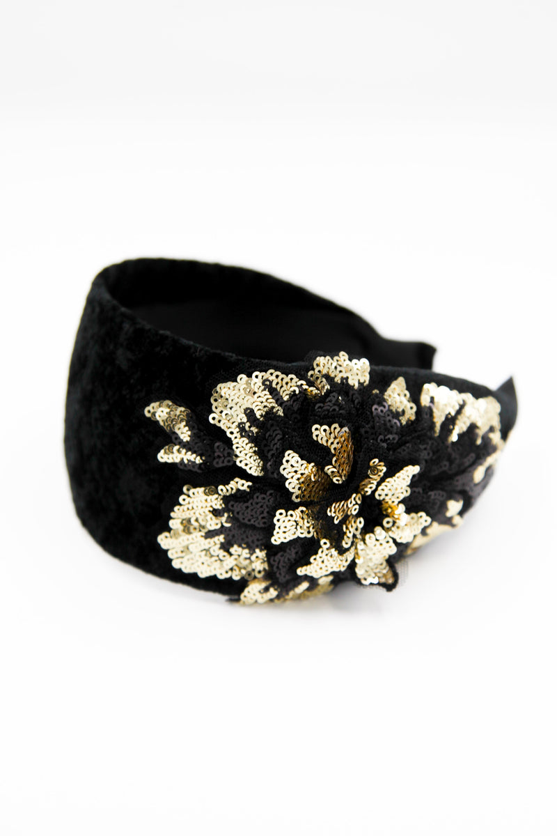 Sequin Flower Headband Headband Soho Style