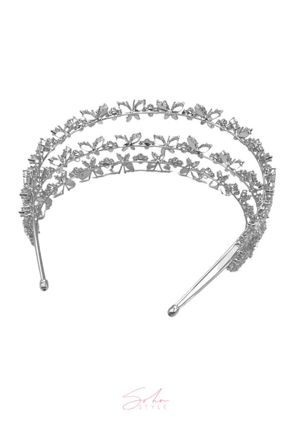 BUTTERFLY CRYSTAL HEADBAND Wedding Sale