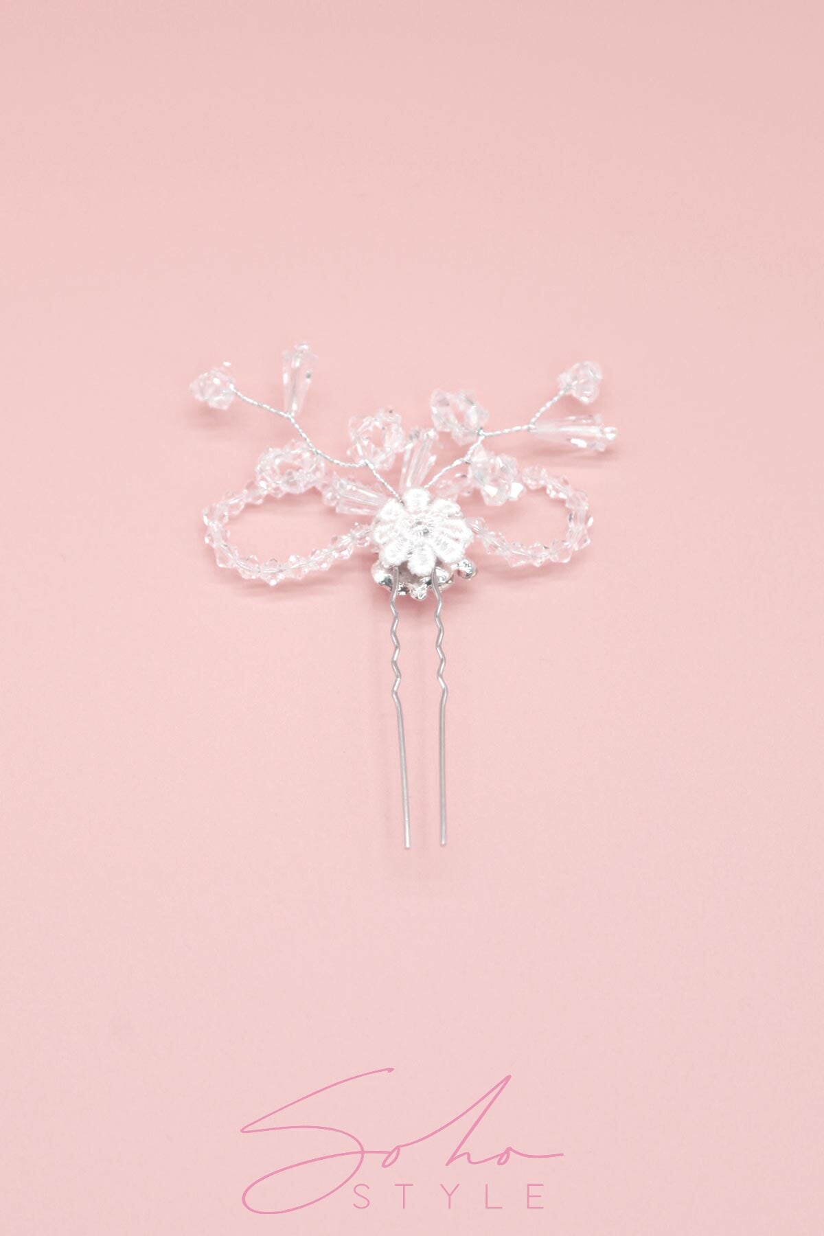 MIA CRYSTAL BEADED BRIDAL HAIR STICK Wedding Sale