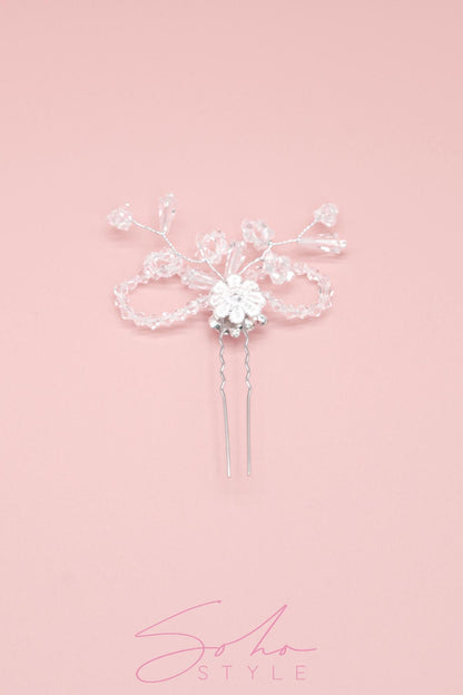 MIA CRYSTAL BEADED BRIDAL HAIR STICK Wedding Sale