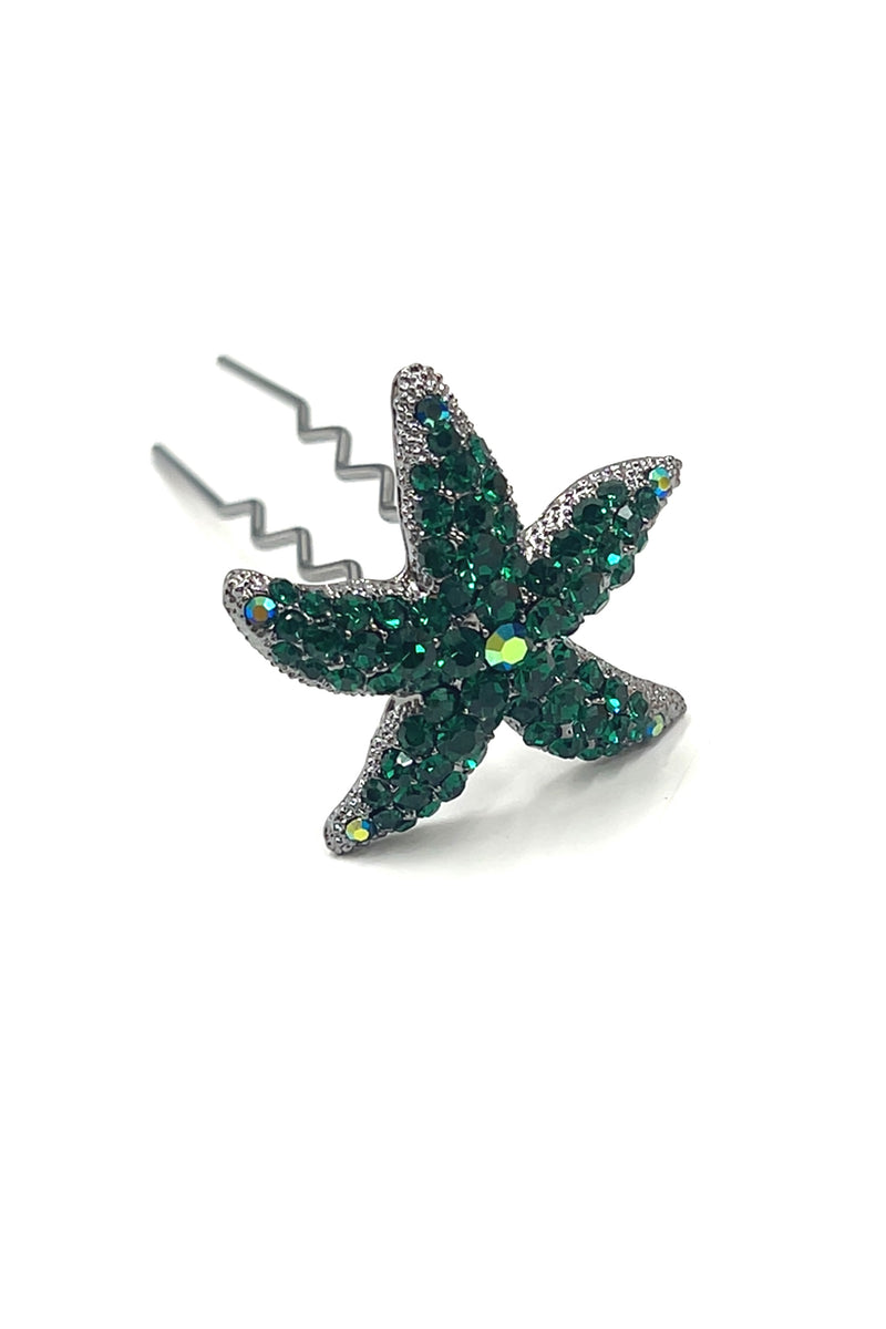 Crystal Starfish Hair Stick Stick Soho Style