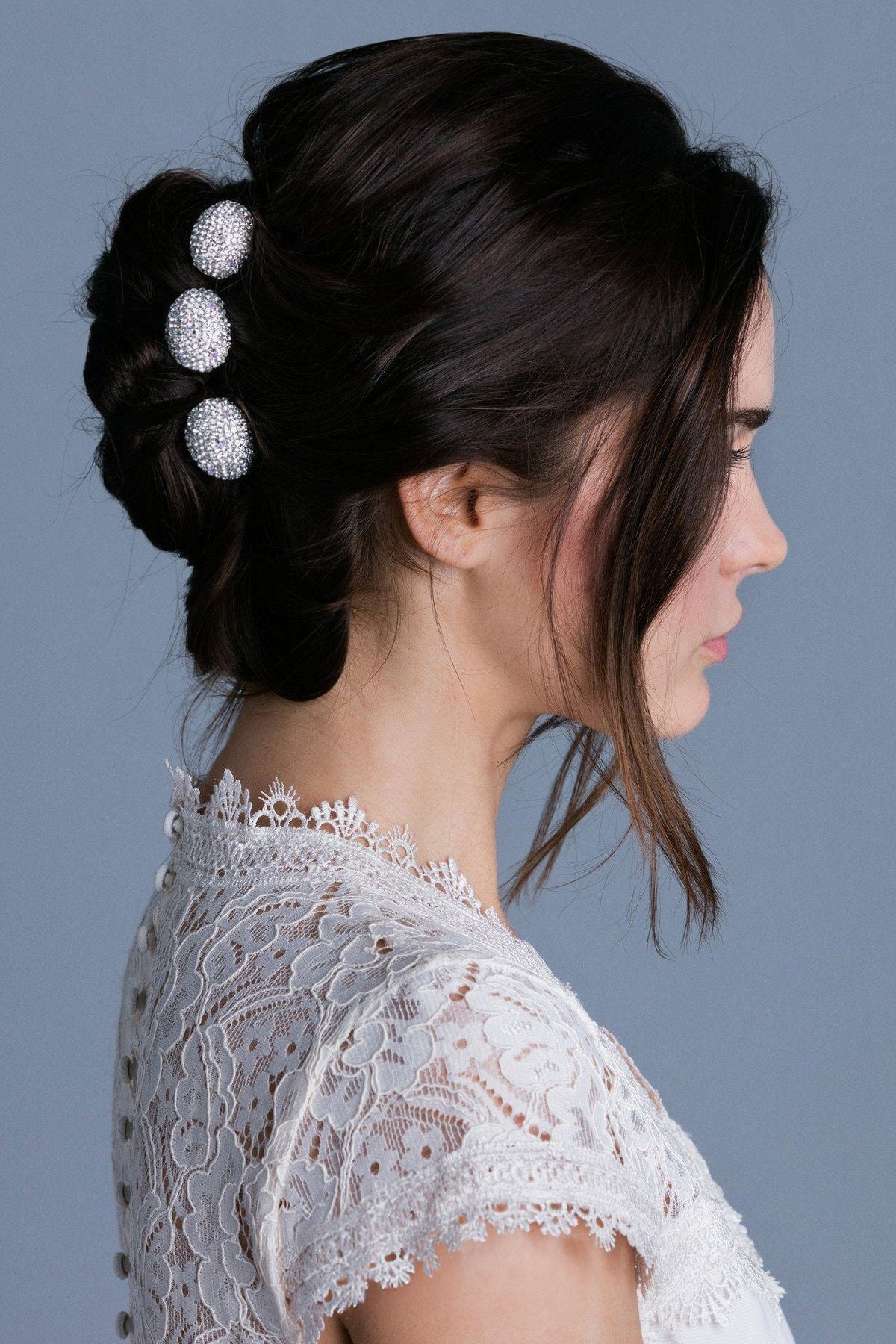 Crystal Mushroom Hair Stick Stick Soho Style