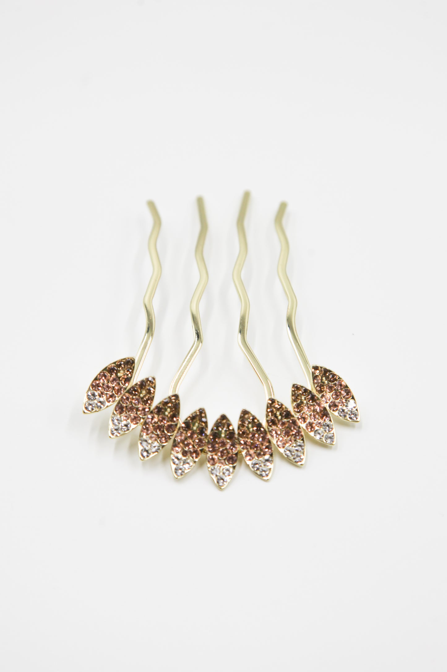 Multi-Tone Almond Crystal Hair Stick
