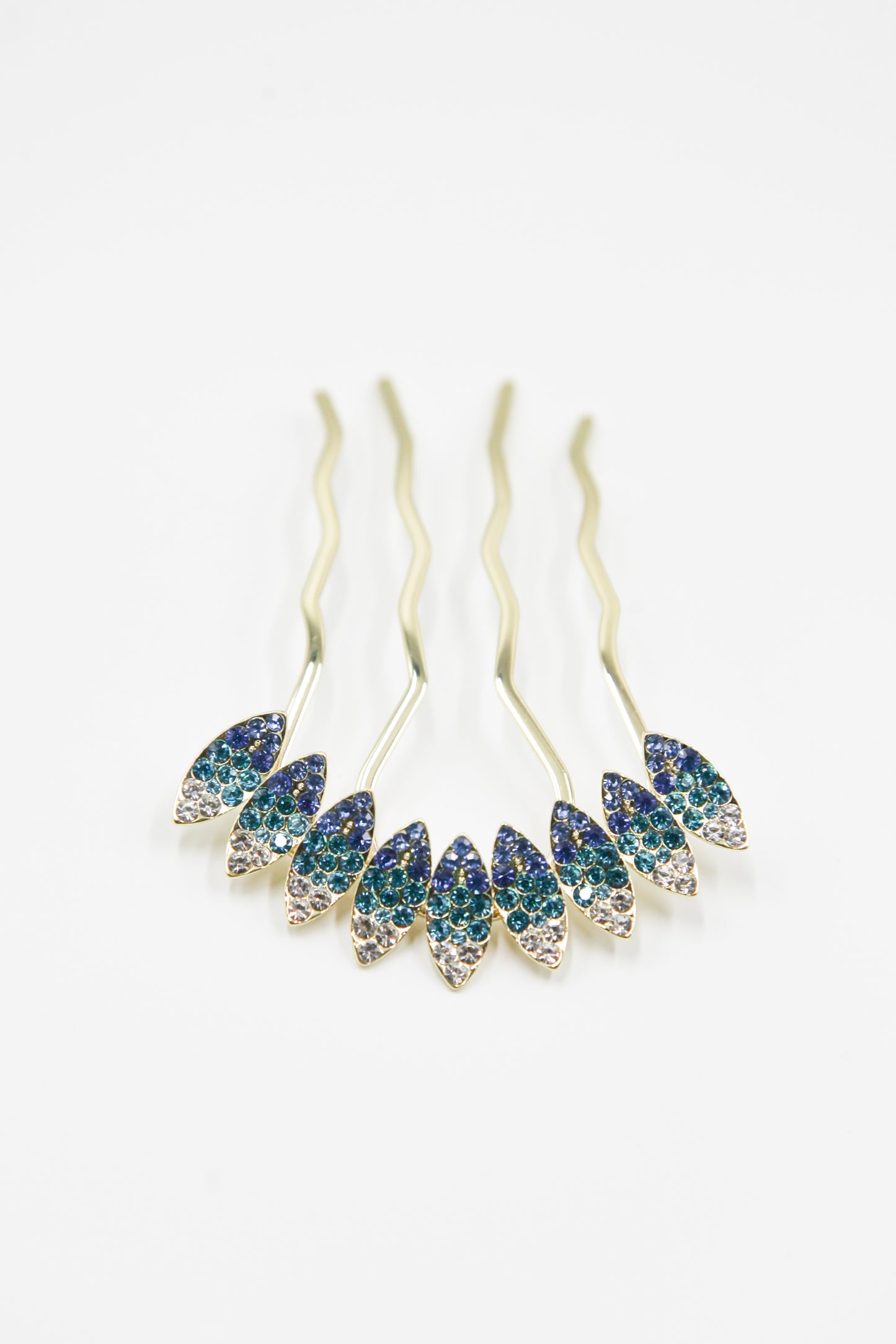 Multi-Tone Almond Crystal Hair Stick