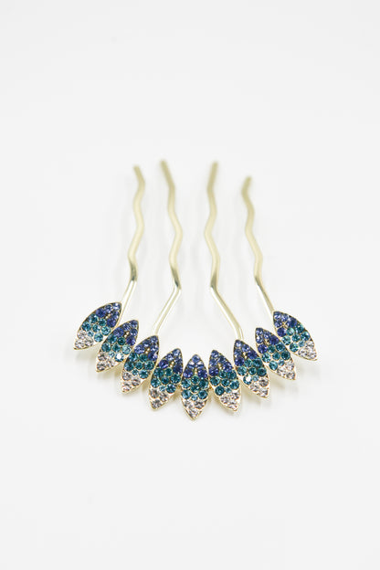 Multi-Tone Almond Crystal Hair Stick