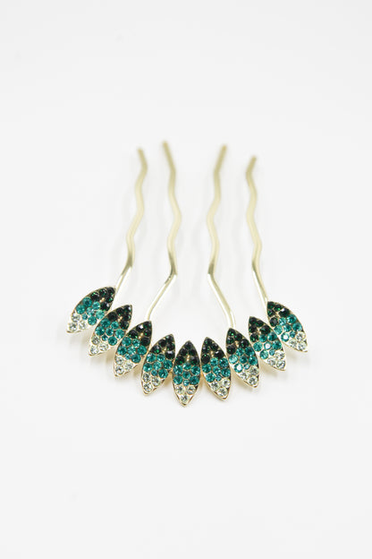 Multi-Tone Almond Crystal Hair Stick