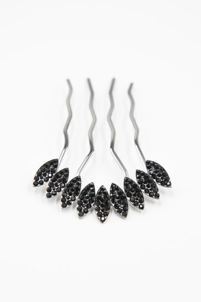 Multi-Tone Almond Crystal Hair Stick