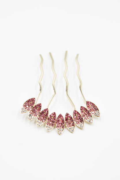 Multi-Tone Almond Crystal Hair Stick
