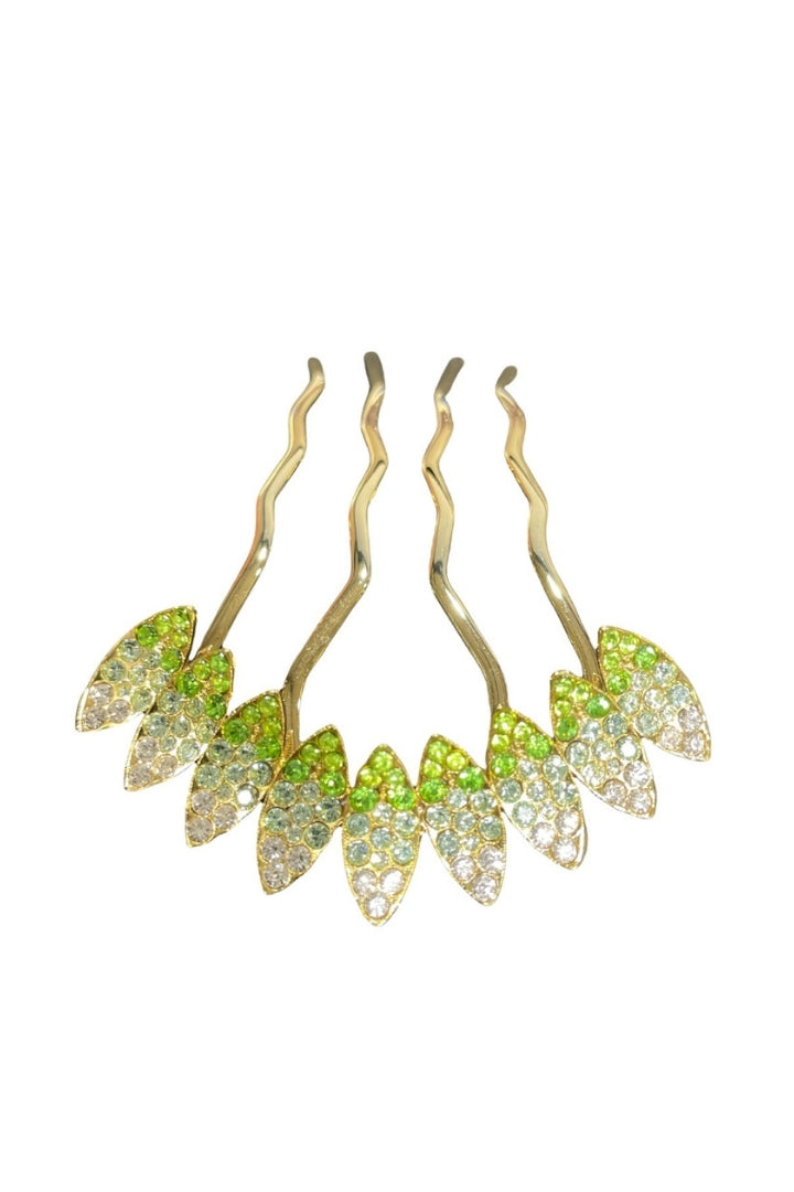 Multi-Tone Almond Crystal Hair Stick