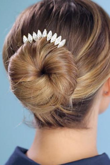 Multi-Tone Almond Crystal Hair Stick