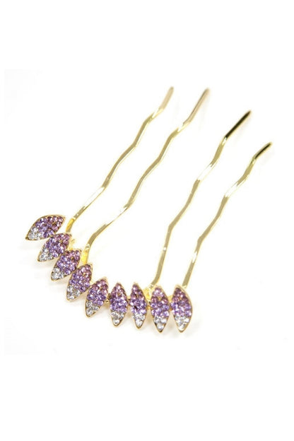 Multi-Tone Almond Crystal Hair Stick