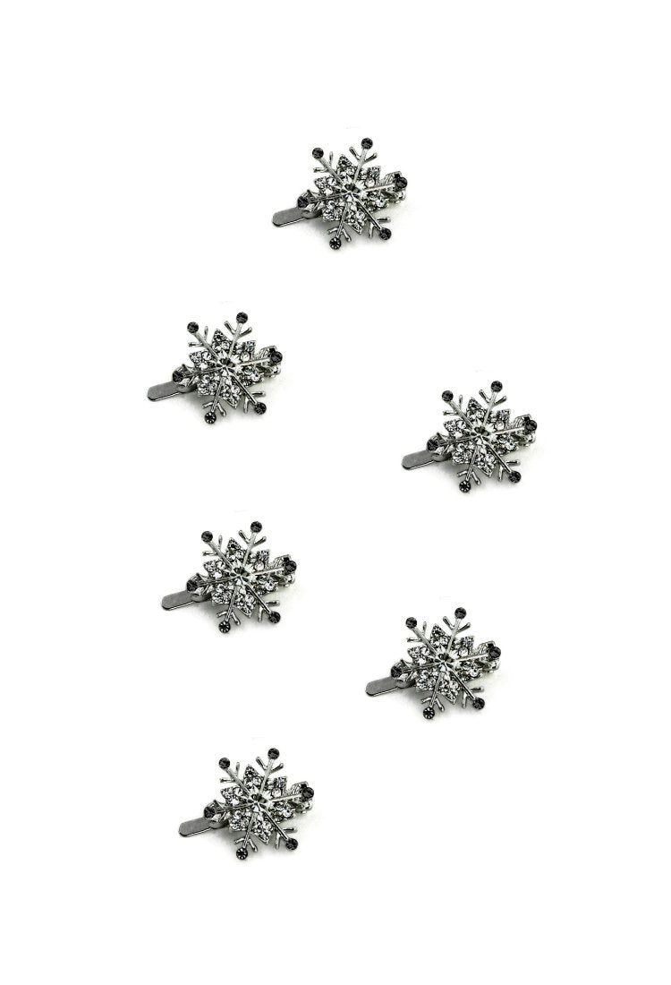 Snowflake Crystal Magnetic Barrettes Barrette Soho Style