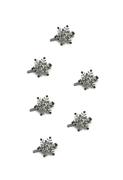 Snowflake Crystal Magnetic Barrettes Barrette Soho Style