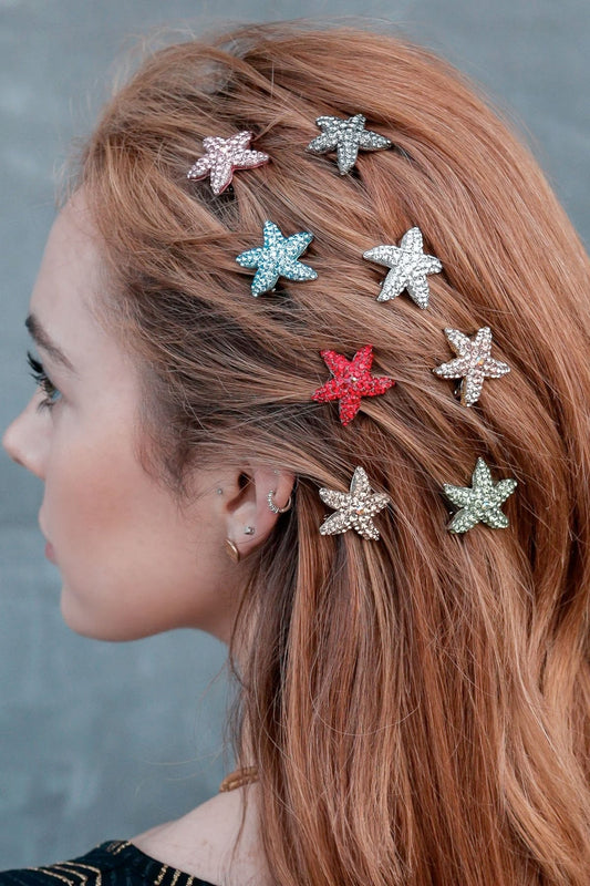Summer Starfish Magnetic Barrette Barrette Soho Style