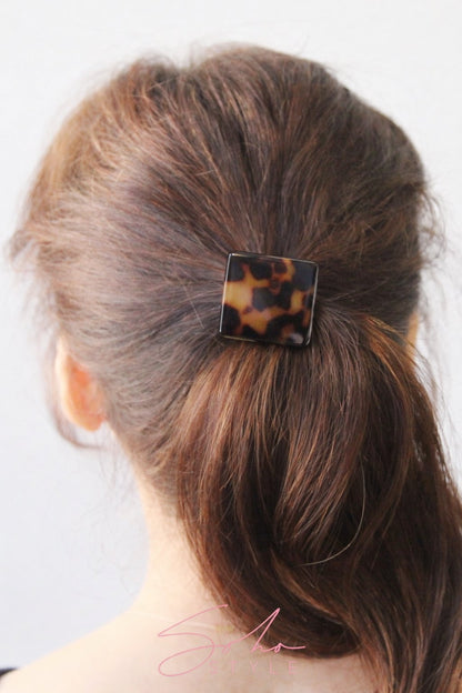Square Cellulose Ponytail Holder Ponytail Holder Dropship