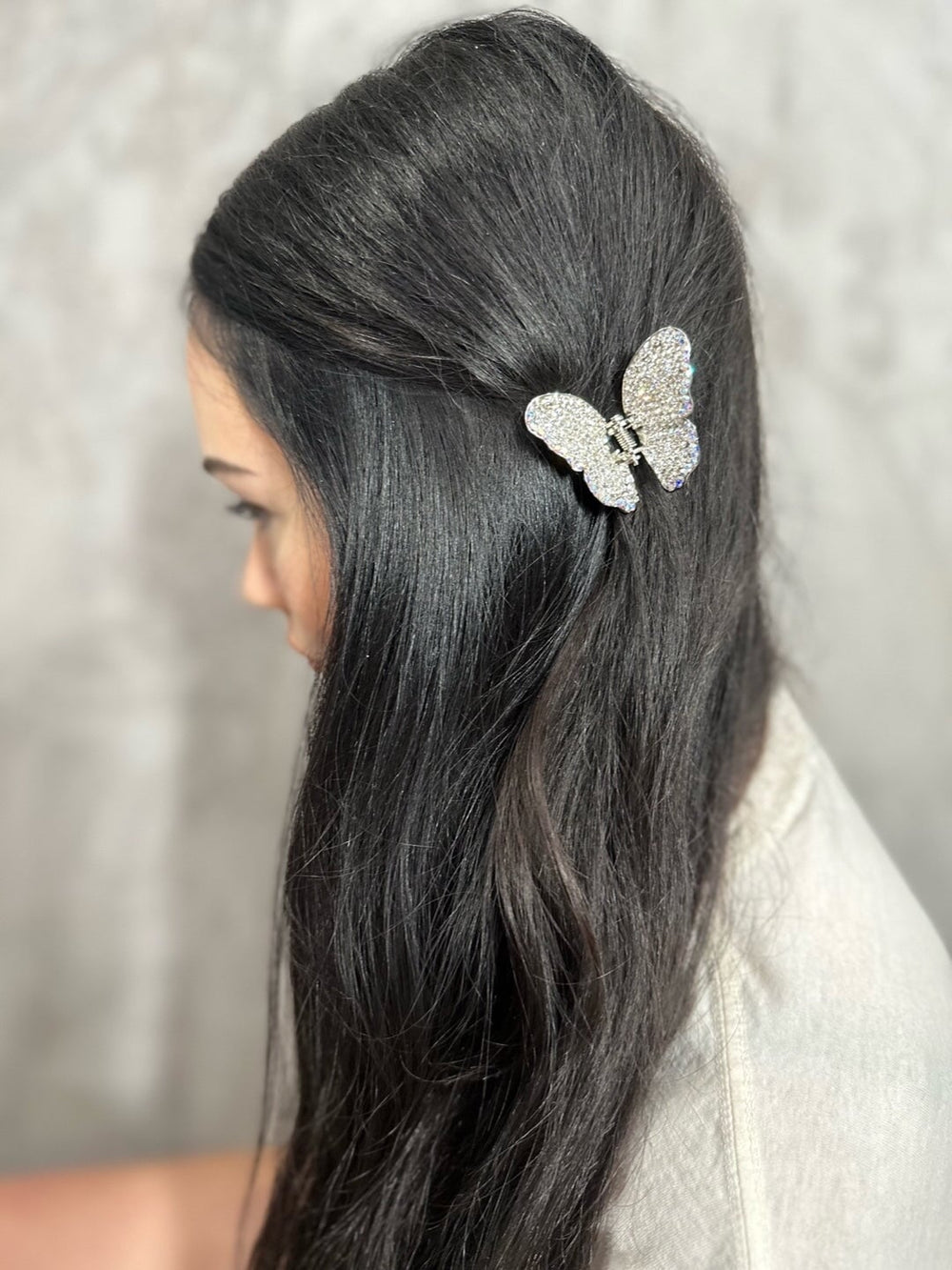 Ombre Crystal Butterfly Jaw – Soho Style Ombre Crystal Butterfly Jaw – Soho Style