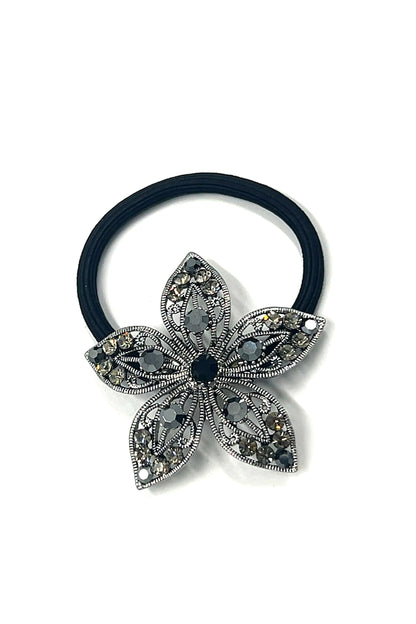 Flower Crystal Petal Ponytail holder Ponytail Holder Soho Style