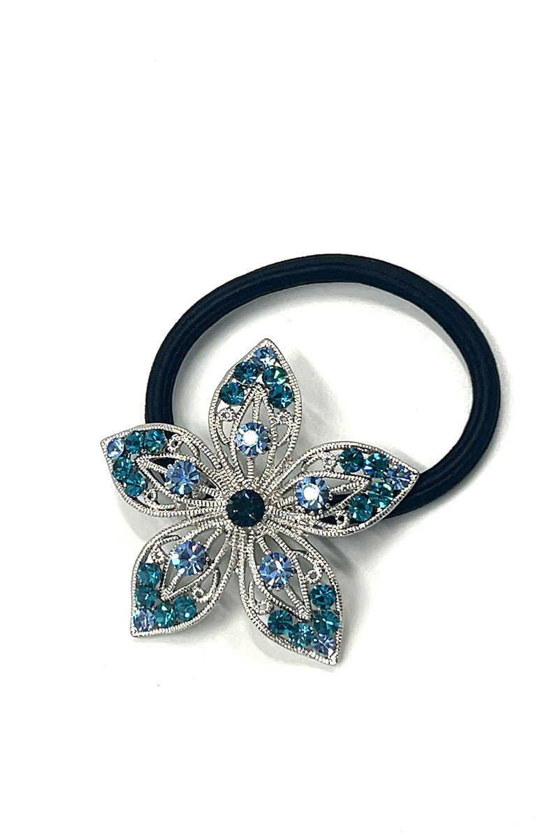 Flower Crystal Petal Ponytail holder Ponytail Holder Soho Style