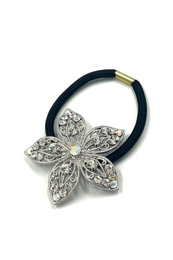 Flower Crystal Petal Ponytail holder Ponytail Holder Soho Style