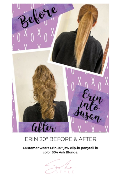 Erin - 20" Futura Long & Wavy  Jaw Clip-In Ponytail Extension